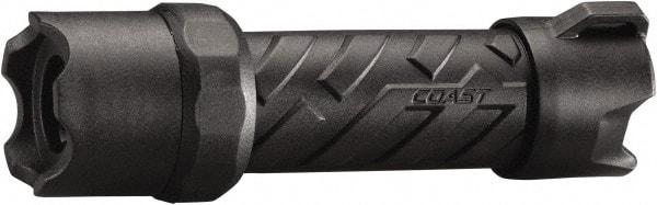Coast Cutlery - White LED Bulb, 250 Lumens, Industrial/Tactical Flashlight - Black Stainless Steel Body, 3 AAA Batteries Included - Americas Industrial Supply