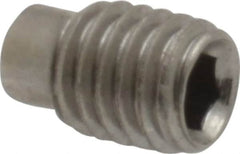 Value Collection - M5x0.80 Metric Coarse, 8mm OAL, Dog Point Set Screw - Grade 18-8 & Austenitic A2 Stainless Steel, 3.5mm Key - Americas Industrial Supply