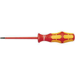 Wera - T25 Torx Driver - 4" Blade Length, 205mm OAL, Ergonomic Handle - Americas Industrial Supply