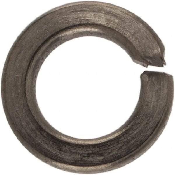 Made in USA - #6, 0.031" Thick Split Lock Washer - 400 Stainless Steel, Passivated Finish, 0.141" Min ID, 0.148" Max ID, 0.25" Max OD - Americas Industrial Supply