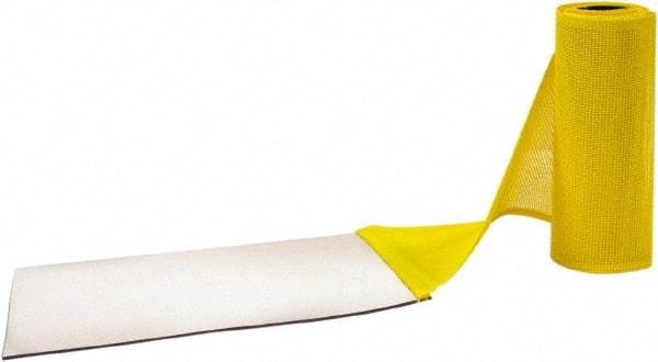 Aleco - Yellow Top & Clear Bottom Replacement Vinyl Strip Standard Dock Curtain Strips - 8" Wide x 7' Long x 0.014" Thick, PVC - Americas Industrial Supply
