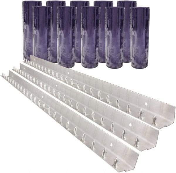 Aleco - 7' Door Width x 10' Door Height PVC Clear Smooth Strip Door Kit - Clear - Americas Industrial Supply