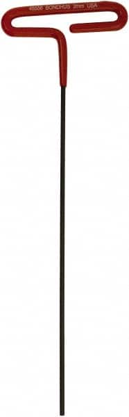 Bondhus - 3mm Hex, T-Handle Cushion Grip, Hex Key - 244mm OAL, Metric System of Measurement - Americas Industrial Supply