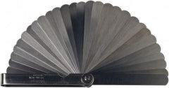 Mitutoyo - 28 Piece, 0.05 to 1mm Feeler Gage Set - 100mm Long x 13mm Wide, Tempered Steel - Americas Industrial Supply