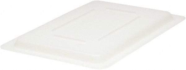 Rubbermaid - 18" Long x 12" Wide, Rectangular Polyethylene Lid - Snap-On, Use with FG350400, FG350700, FG350900 - Americas Industrial Supply
