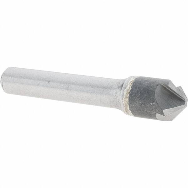 Melin Tool - 1/2" Head Diam, 3/8" Shank Diam, 4 Flute 100° Solid Carbide Countersink - Americas Industrial Supply