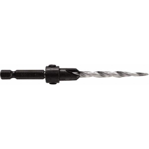 Irwin - Adjustable-Depth Drill Countersinks Cutter Head Diameter (Inch): 7/16 Drill Size Compatibility (Decimal Inch): 0.1875 - Americas Industrial Supply