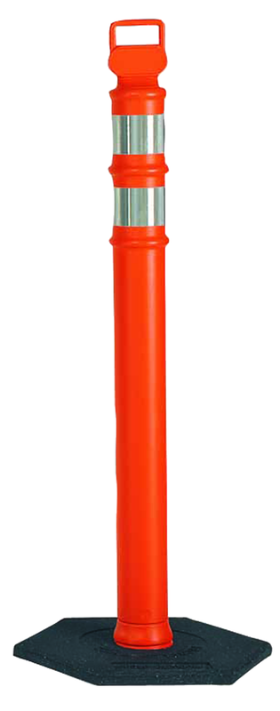 Delineator Orange with 10lb. Base - Americas Industrial Supply