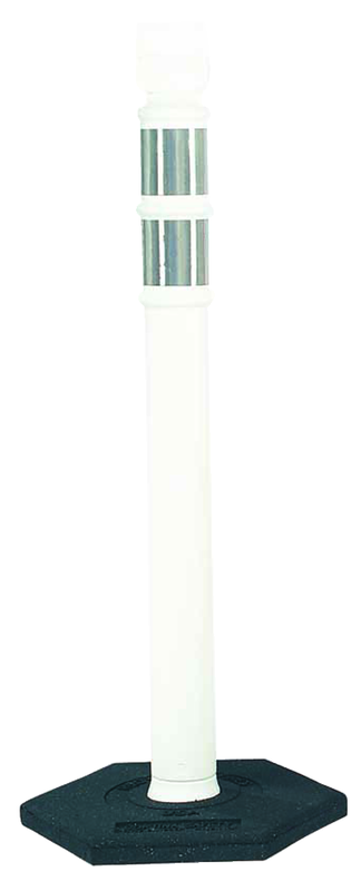 Delineator White with 10lb. Base - Americas Industrial Supply
