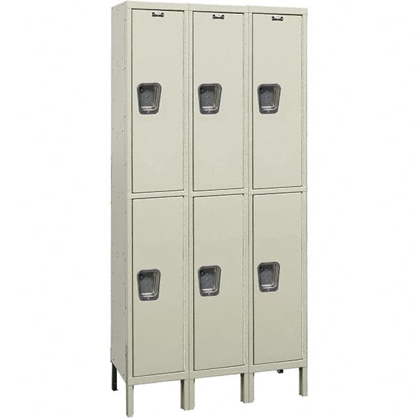 Hallowell - 6 Door, 2 Tier, Premium Wardrobe Lockers - Americas Industrial Supply