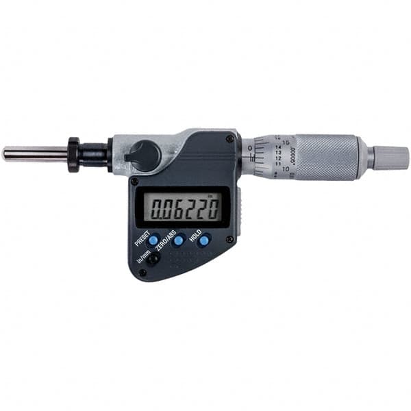 Mitutoyo - Electronic Micrometer Heads Minimum Measurement (Inch): 0 Minimum Measurement (mm): 0.00 - Americas Industrial Supply