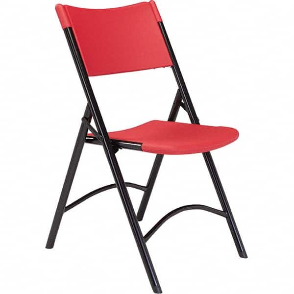 National Public Seating - Folding Chairs Pad Type: Folding Chair w/Plastic Seat & Back Material: Plastic/Steel - Americas Industrial Supply