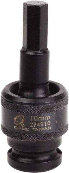 Sunex Tools - 1/2" Drive, 10mm Impact Hex Bit Socket - Americas Industrial Supply