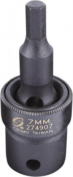 Sunex Tools - 1/2" Drive, 7mm Impact Hex Bit Socket - Americas Industrial Supply