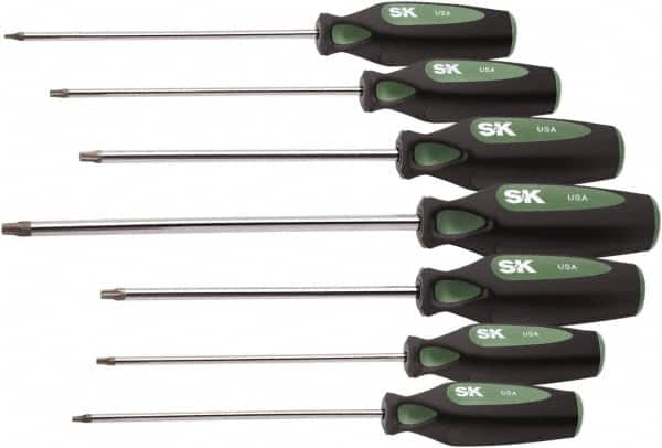 SK - 7 Piece T10 to T40 Ergonomic Handle Torx Driver Set - Americas Industrial Supply