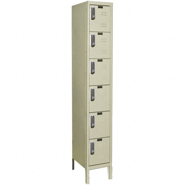 Hallowell - 6 Door, 6 Tier, Electronic Access Lockers - Americas Industrial Supply