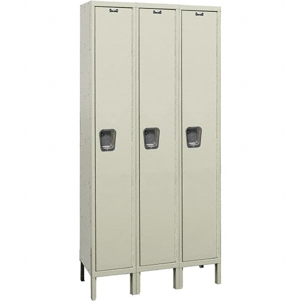 Hallowell - 3 Door, 1 Tier, Premium Wardrobe Lockers - Americas Industrial Supply