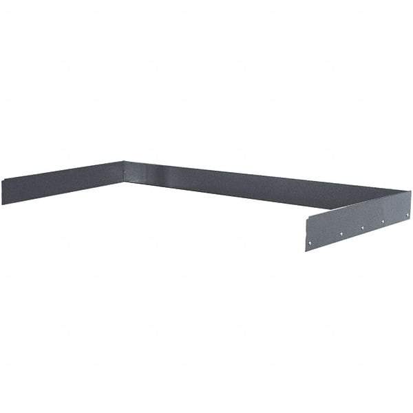 Hallowell - Workbench & Workstation Back and End Stop Kit - 30" Deep, 4-1/2" High, Use with Heavy-Duty Adjustable Leg Workbenches - Americas Industrial Supply