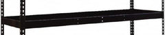Hallowell - 72" Wide, Open Shelving Accessory/Component - 24" Deep, Use with Black Rivetwell Double Rivet Boltless Shelving - Americas Industrial Supply