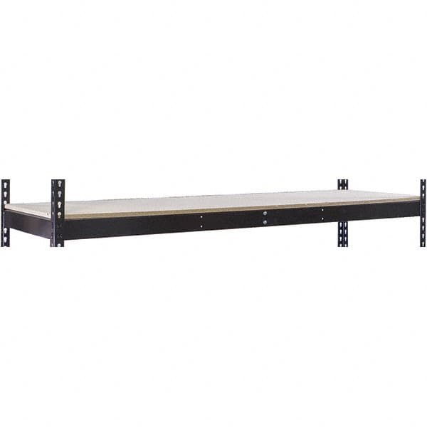 Hallowell - 72" Wide, 5/8 High, Open Shelving Accessory/Component - 30" Deep, Use with Black Rivetwell Double Rivet Boltless Shelving - Americas Industrial Supply