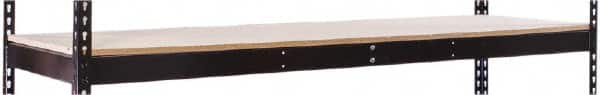 Hallowell - 72" Wide, 5/8 High, Open Shelving Accessory/Component - 24" Deep, Use with Black Rivetwell Double Rivet Boltless Shelving - Americas Industrial Supply