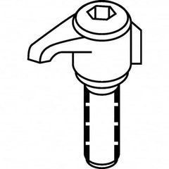 Kennametal - Series KM40TS, CK Clamp for Indexables - Left & Right Hand Cut, Compatible with SSA5T Clamp Screws - Americas Industrial Supply