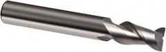 Guhring - 5/8", 1-1/4" LOC, 5/8" Shank Diam, 3-1/2" OAL, 2 Flute, Solid Carbide Square End Mill - Single End, Super-A Finish, Spiral Flute, 45° Helix, Right Hand Cut, Right Hand Flute, Series 3874 - Americas Industrial Supply