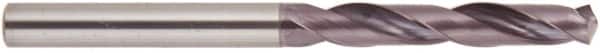 National Twist Drill - 8.1mm 140° Solid Carbide Jobber Drill - AlTiN Finish, Right Hand Cut, Spiral Flute, Straight Shank, 79mm OAL - Americas Industrial Supply