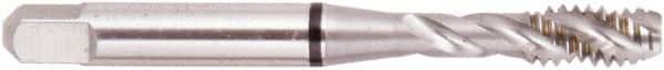 Regal Cutting Tools - M14x1.50 Metric 3 Flute Modified Bottoming Spiral Flute Tap - High Speed Steel, Bright Finish, 3-19/32" OAL, Right Hand Flute, Right Hand Thread, D6, Series Triple Crown - Americas Industrial Supply