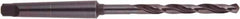 National Twist Drill - 2-9/16", 5MT 118° Point High Speed Steel Taper Shank Drill Bit - Oxide Finish, 11-7/8" Flute Length, 19-1/2" OAL, Spiral Flute, Series 200 - Americas Industrial Supply