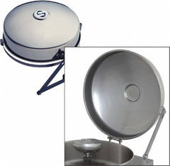 Haws - 11" Long x 11" Wide x 3" High, Stainless Steel Plumbed Wash Station Dust Cover Assembly - Compatible with Combination Drench Shower & Eye/Face Wash Stations - Americas Industrial Supply