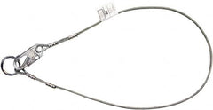 Miller - 6' Long, 3" Eye Length, O-Ring Cable Sling - 5,000 Lb Capacity, Steel & Vinyl Coated Wire Rope - Americas Industrial Supply