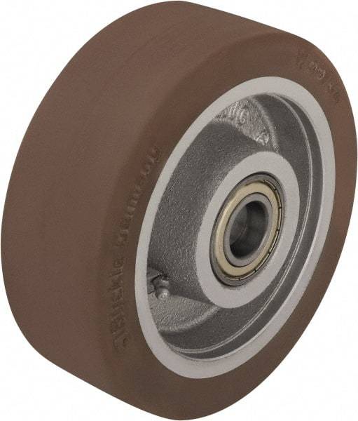 Blickle - 5 Inch Diameter x 1-37/64 Inch Wide, Polyurethane-Elastomer Blickle Besthane Caster Wheel - 1,100 Lb. Capacity, 19/32 Inch Axle Diameter, Ball Bearing - Americas Industrial Supply
