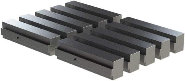 CarveSmart - 1-1/2" Wide x 2" High x 1-1/2" Thick, Flat/No Step Vise Jaw - Soft, Aluminum, Fixed Jaw, Compatible with 6" Vises - Americas Industrial Supply