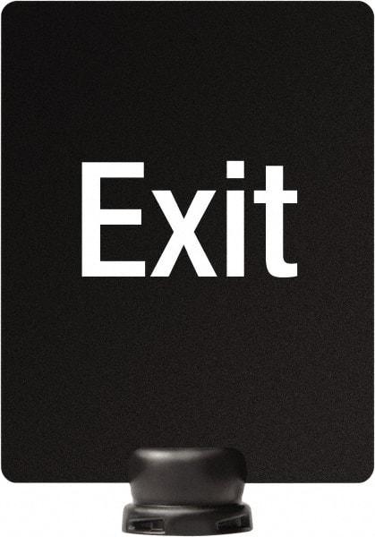 Lavi Industries - 11" High x 8-1/2" Long x 8-1/2" Wide Barrier Sign Frame - PVC, Sintra Finish, Black, Use with Tempest - Americas Industrial Supply