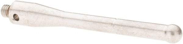 Renishaw - 0.2 Inch Ball Diameter, Stainless Steel Stem, M4 Thread, Carbide Point Ball Tip CMM Stylus - 1.378 Inch Working Length, 0.1772 Inch Stem Diameter, 1.9685 Inch Overall Length - Americas Industrial Supply