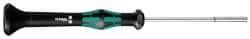 Wera - 9/64" Solid Shaft Precision Nutdriver - Ergonomic Handle, 6-1/4" OAL - Americas Industrial Supply
