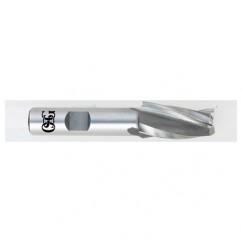 1/8 x 3/8 x 1 x 2-7/8 3 Fl HSS-CO Tapered Center Cutting End Mill - Bright - Americas Industrial Supply