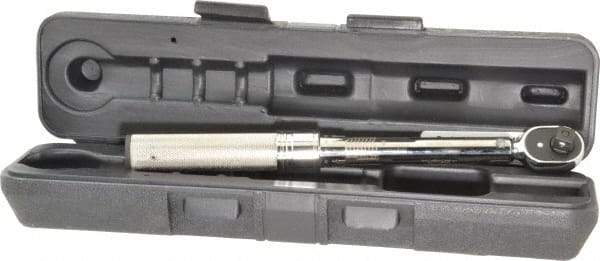 CDI - 3/8" Drive Micrometer Torque Wrench - 4 N/m to 22 N/m Torque, 10-5/32" OAL, 0.12 N/m Graduation, Ratcheting with Reverse Lever Head - Americas Industrial Supply