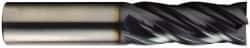 OSG - 1/2", 1-1/2" LOC, 1/2" Shank Diam, 4" OAL, 4 Flute, Solid Carbide Square End Mill - Single End, TiAlN Finish, Spiral Flute, 35° Helix, Right Hand Cut, Right Hand Flute, Series VG441 - Americas Industrial Supply