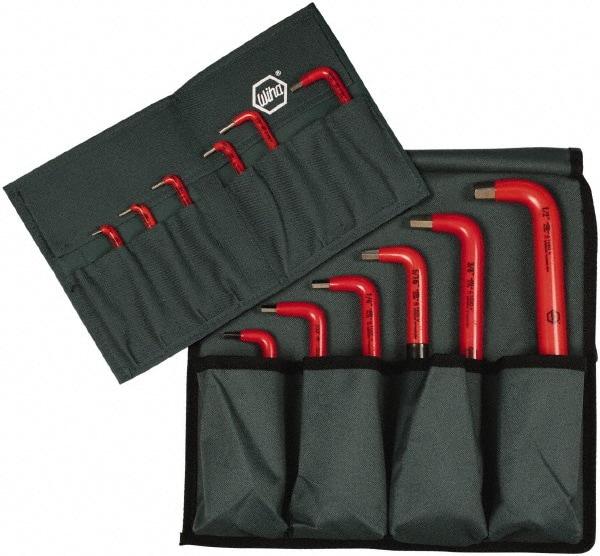 Wiha - 12 Piece Insulated L-Key Ball End Hex Key Set - Hex Range 1/16 to 1/2" - Americas Industrial Supply