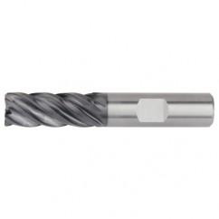 1/2x1/2x1-1/4x3 5FL Square Carbide End Mill-Round Shank-AlTiN - Americas Industrial Supply