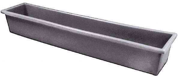 Bayhead Products - Gray Polyethylene Tote Container - Nesting, 54-1/2" Long x 11-1/2" Wide x 8" High - Americas Industrial Supply
