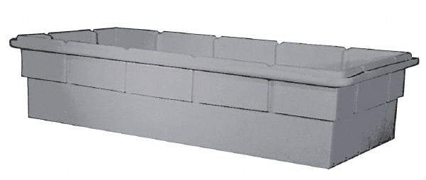 Bayhead Products - Gray Polyethylene Tote Container - Nesting, 48-1/2" Long x 23" Wide x 13-1/2" High - Americas Industrial Supply