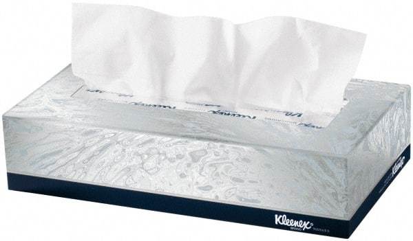 Kleenex - Flat Box of White Facial Tissues - 2 Ply - Americas Industrial Supply