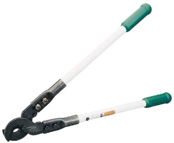 Greenlee - 31-1/2" OAL, 1,000 MCM Capacity, Cable Cutter - Rubber Handle - Americas Industrial Supply