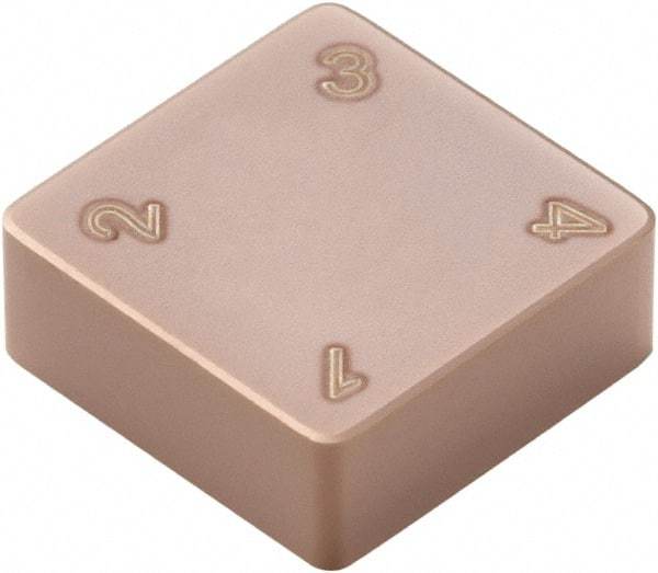 Seco - SNMN432 WZ Grade CBN400C PCBN Turning Insert - TiSiN Finish, 90° Square, 1/2" Inscr Circle, 3/16" Thick, 1/32" Corner Radius - Americas Industrial Supply