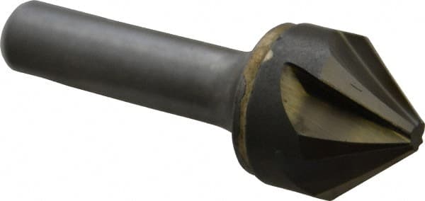 Made in USA - 1" Head Diam, 1/2" Shank Diam, 6 Flute 82° Solid Carbide Countersink - Americas Industrial Supply