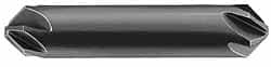 Made in USA - 3/8" Head Diam, 6 Flute 90° Solid Carbide Countersink - Americas Industrial Supply