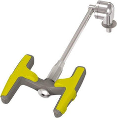 Bradley - Deck Mount, Eye & Face Wash Station - 1/2" Inlet, 30 psi Flow, 0.4 GPM Flow Rate - Americas Industrial Supply